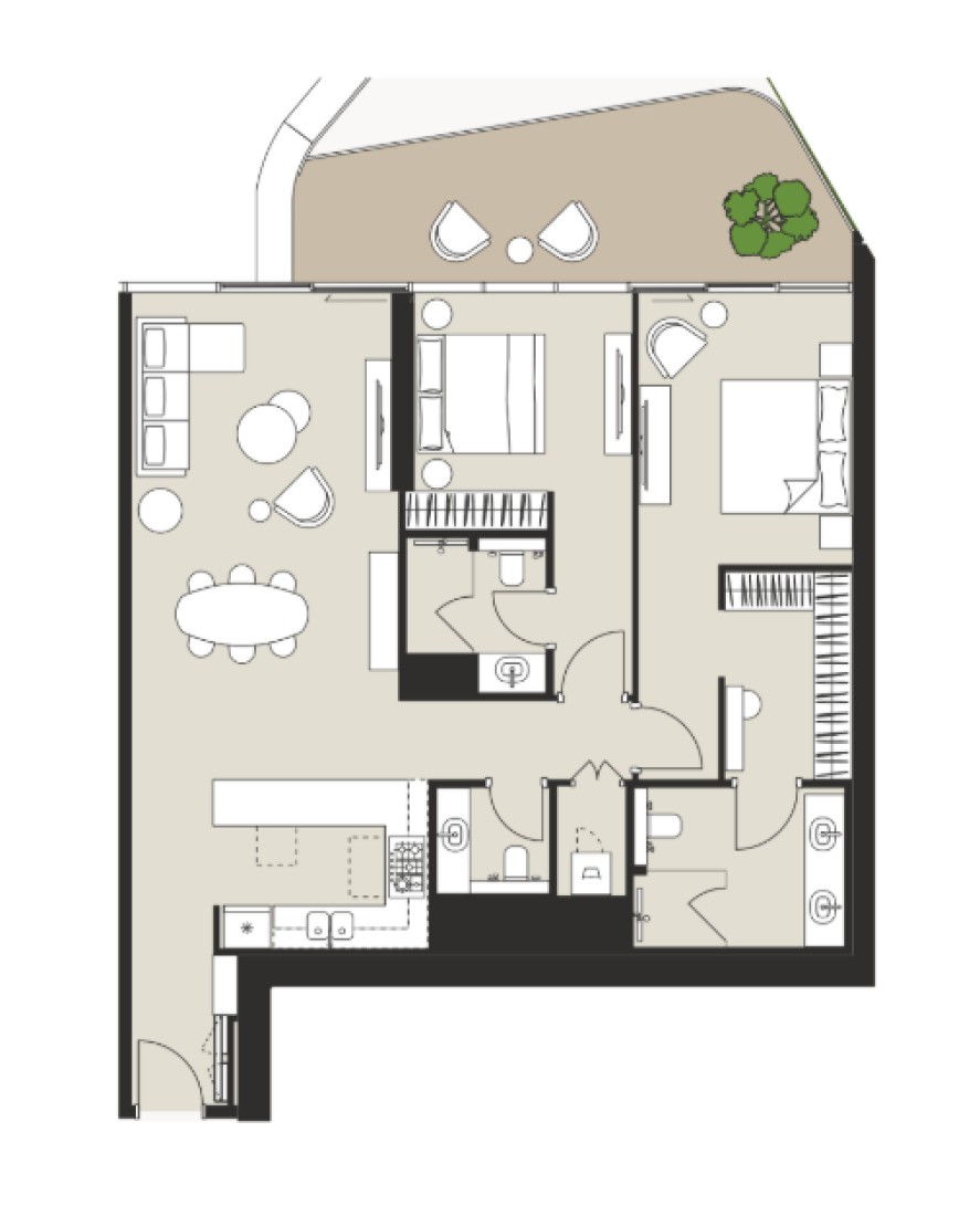 2 Bedrooms in Artistry One Residences