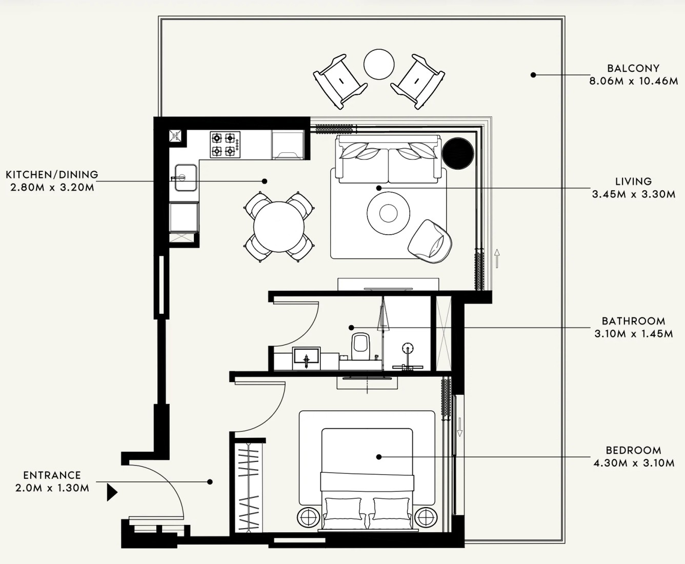1 Bedroom in Azizi Venice 14