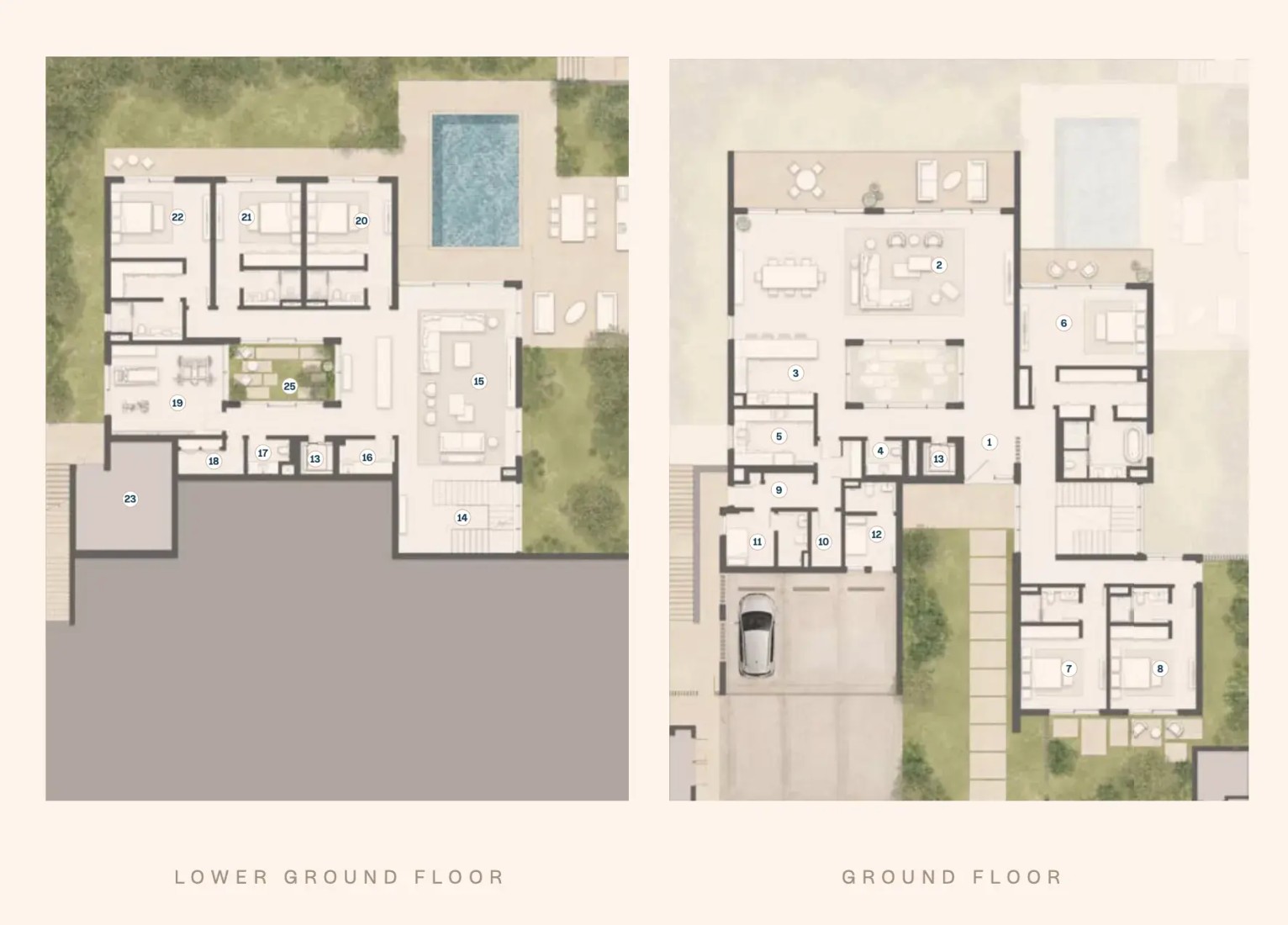 6 Bedrooms in Y Views at Bayn