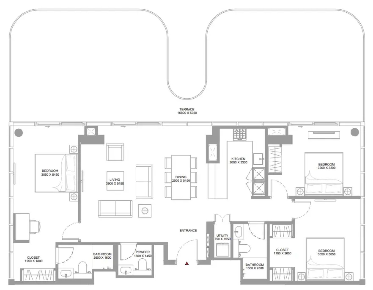 3 Bedrooms in Canalside Marina Residences