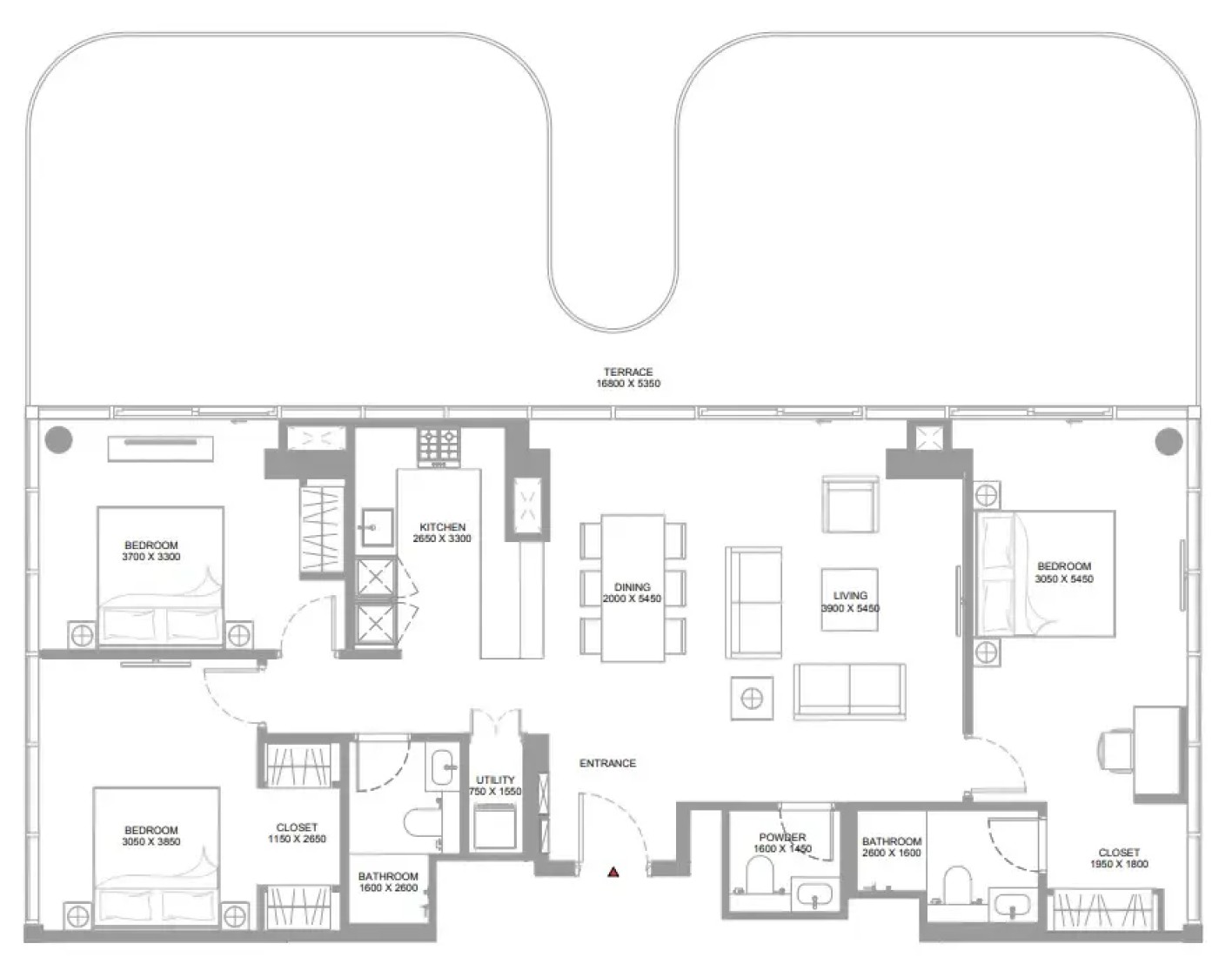 3 Bedrooms in Canalside Marina Residences