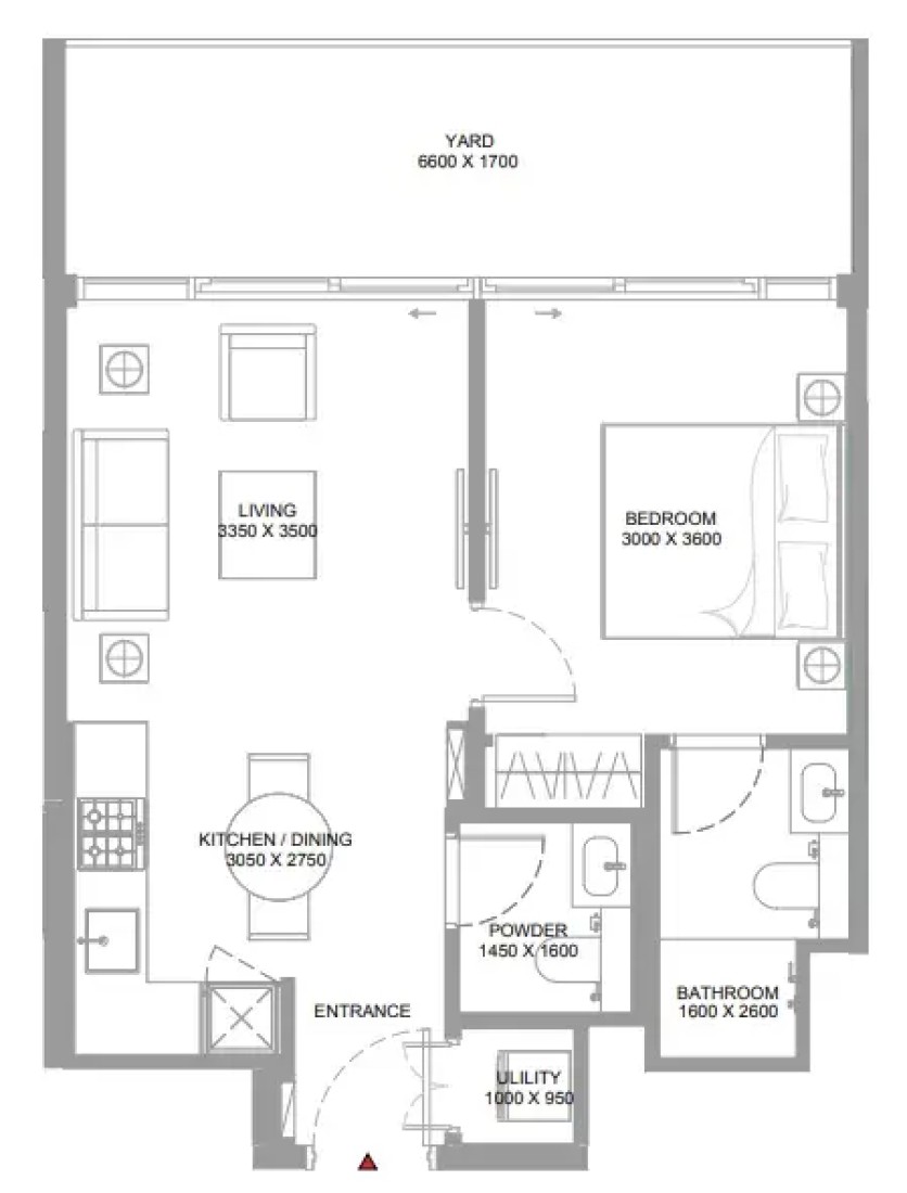 2 Bedrooms in Canalside Marina Residences