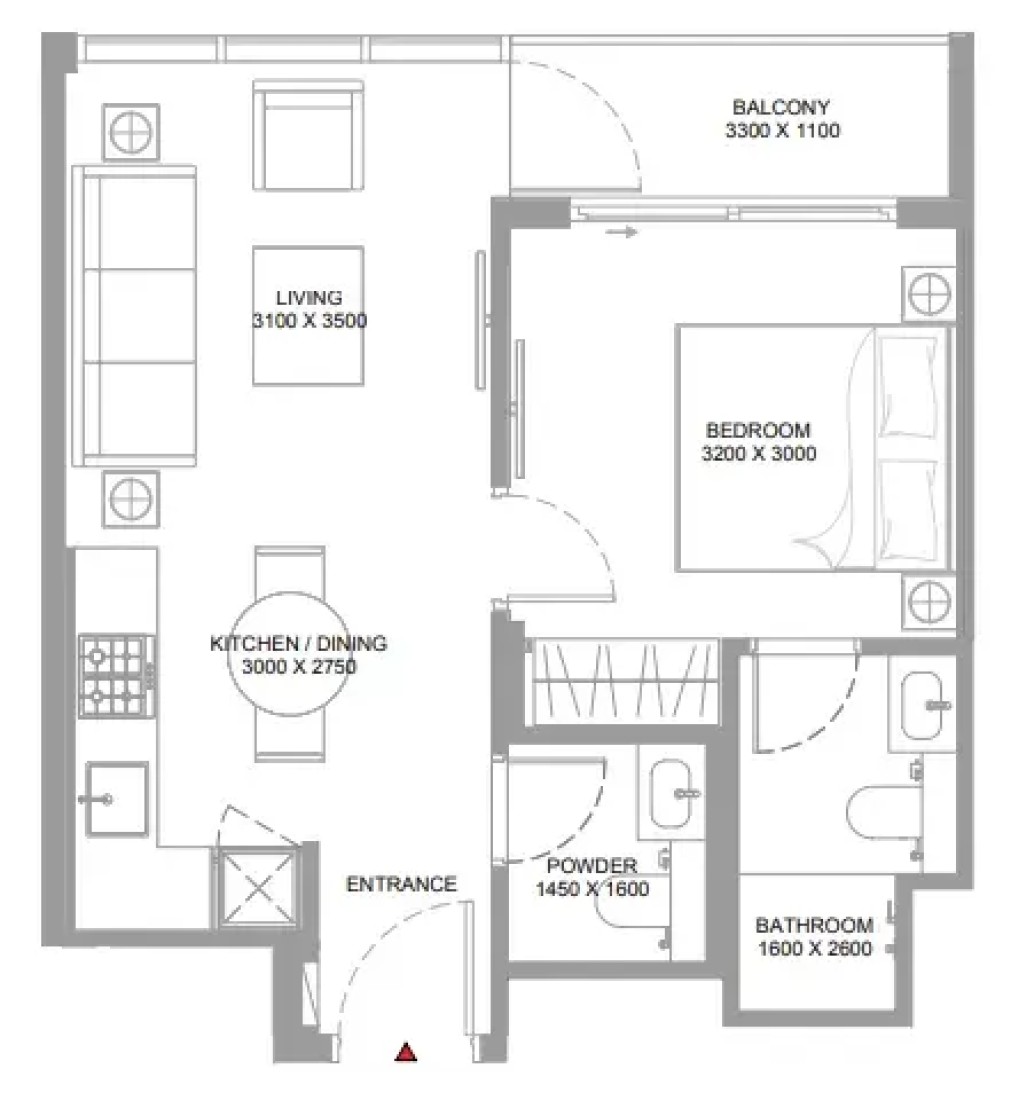 1 Bedroom in Canalside Marina Residences