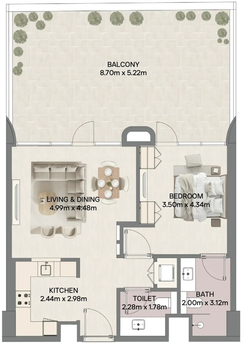 1 Bedroom in Mirasol II