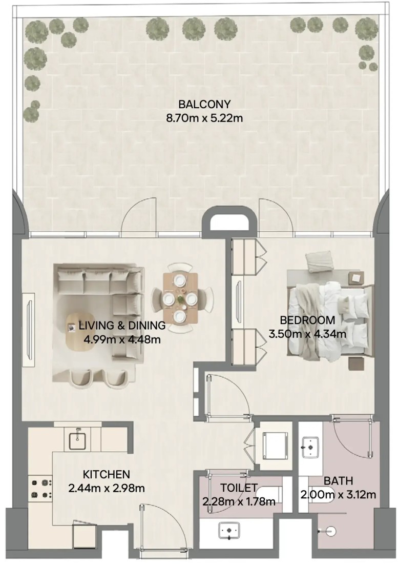 1 Bedroom in Mirasol II