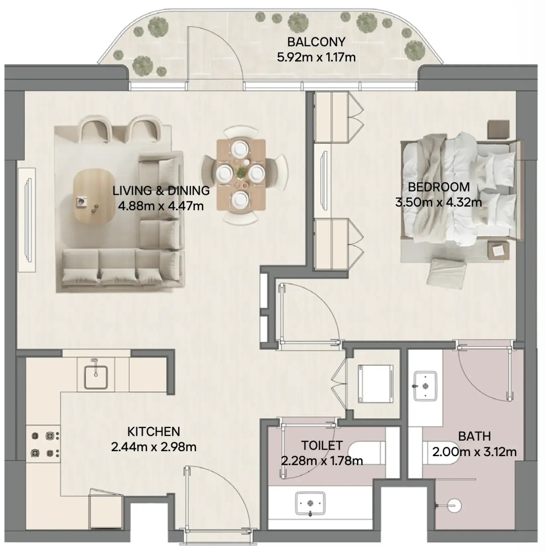 1 Bedroom in Mirasol II