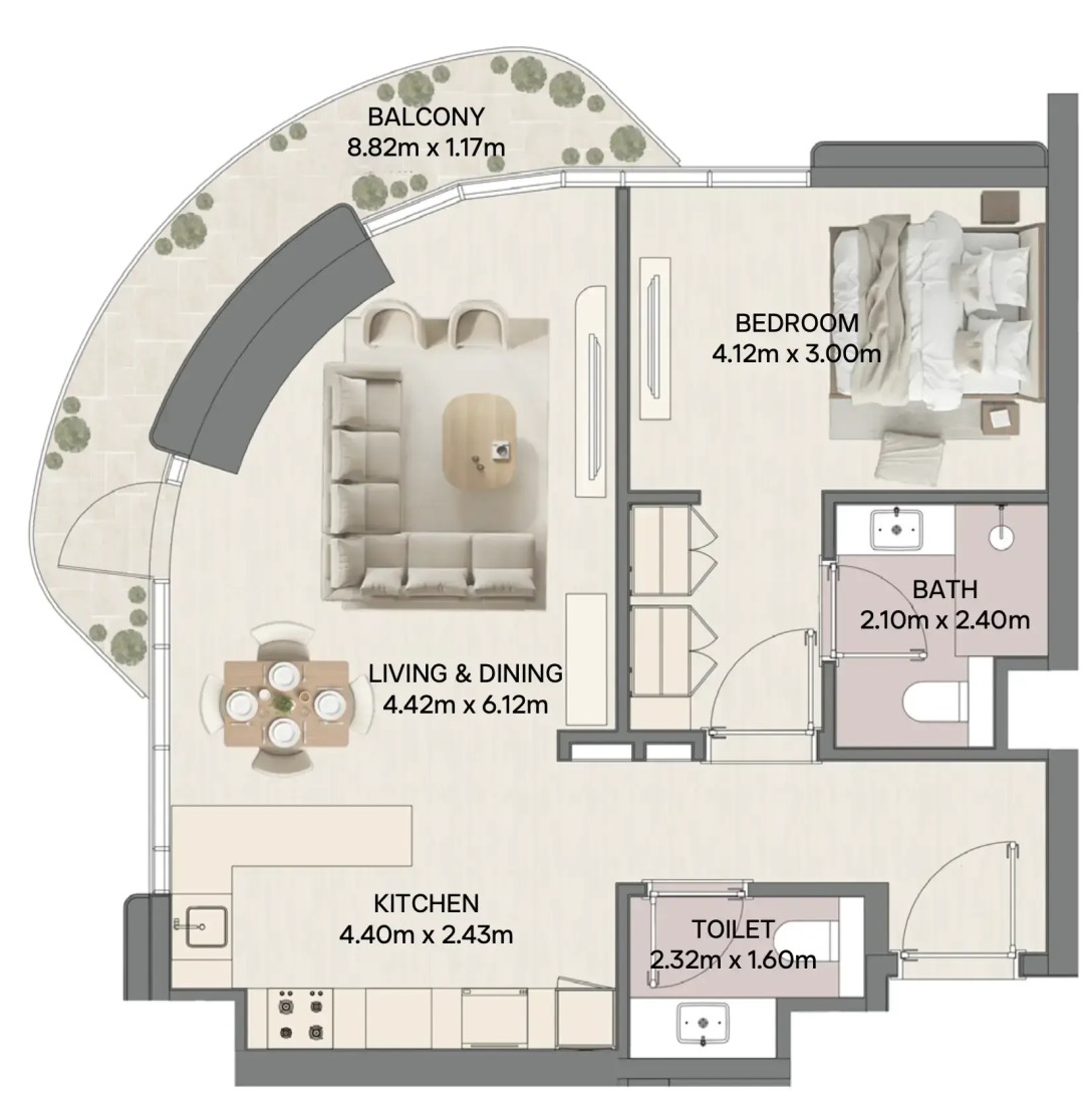 1 Bedroom in Mirasol II