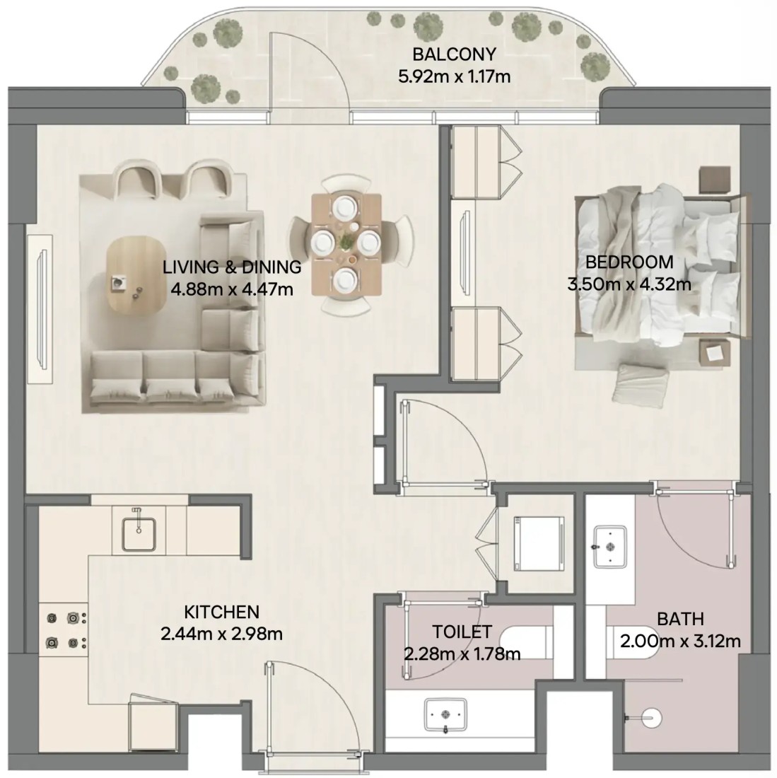 2 Bedrooms in Mirasol II