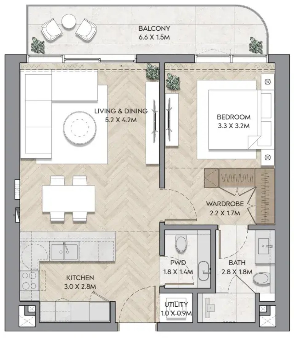 1 Bedroom in Nura