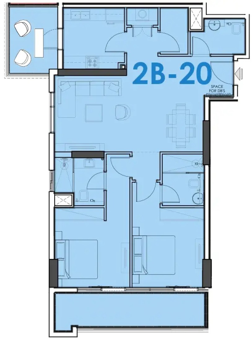 2 Bedrooms in Living Legends Phase 5