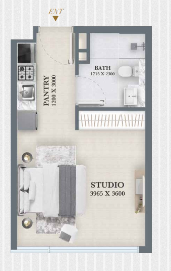 Studio in AUM 99 Residences