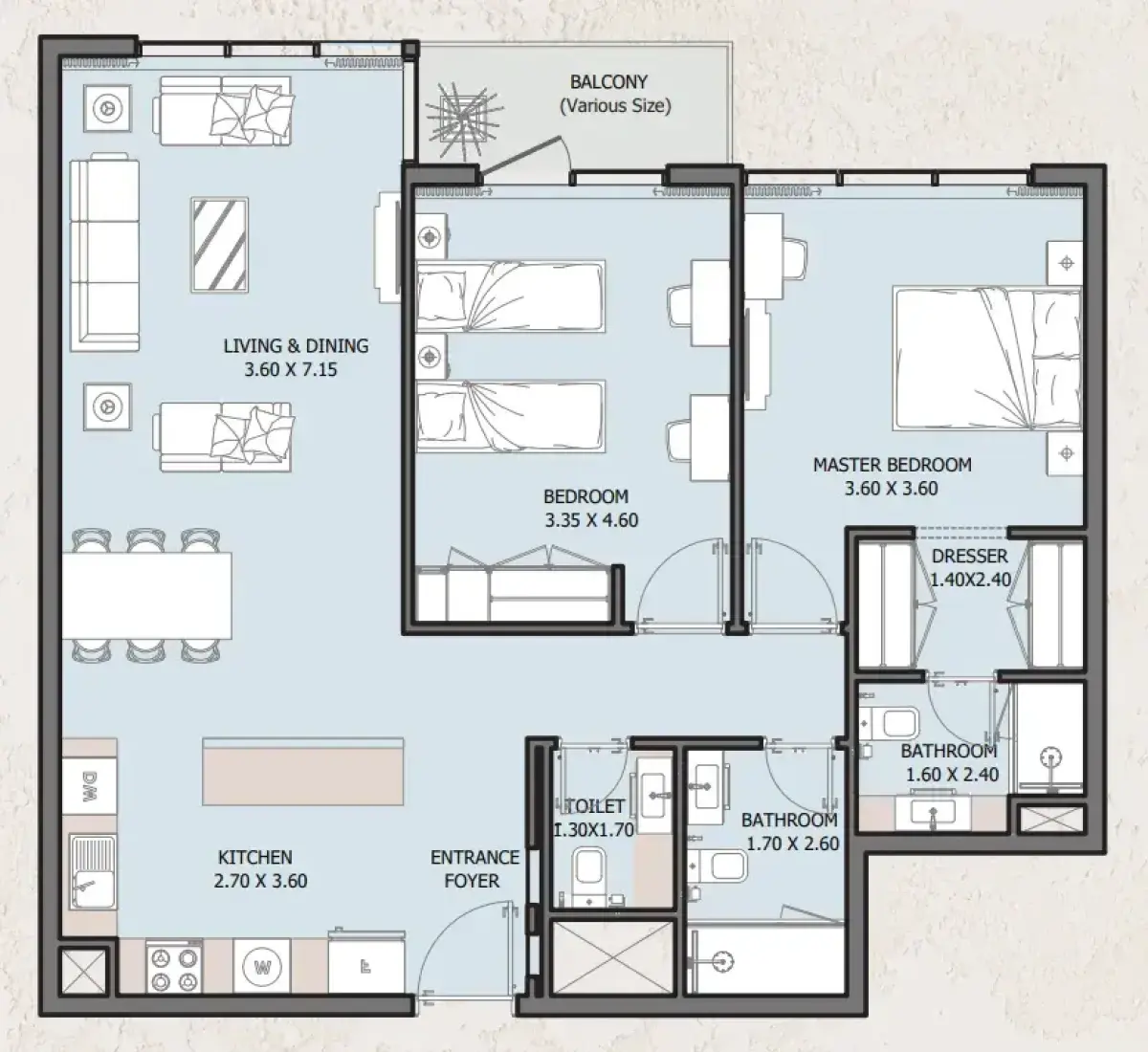2 Bedrooms in Verdana Empire