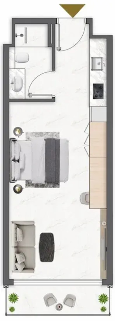 Studio in New Project at Al Wasl Gate