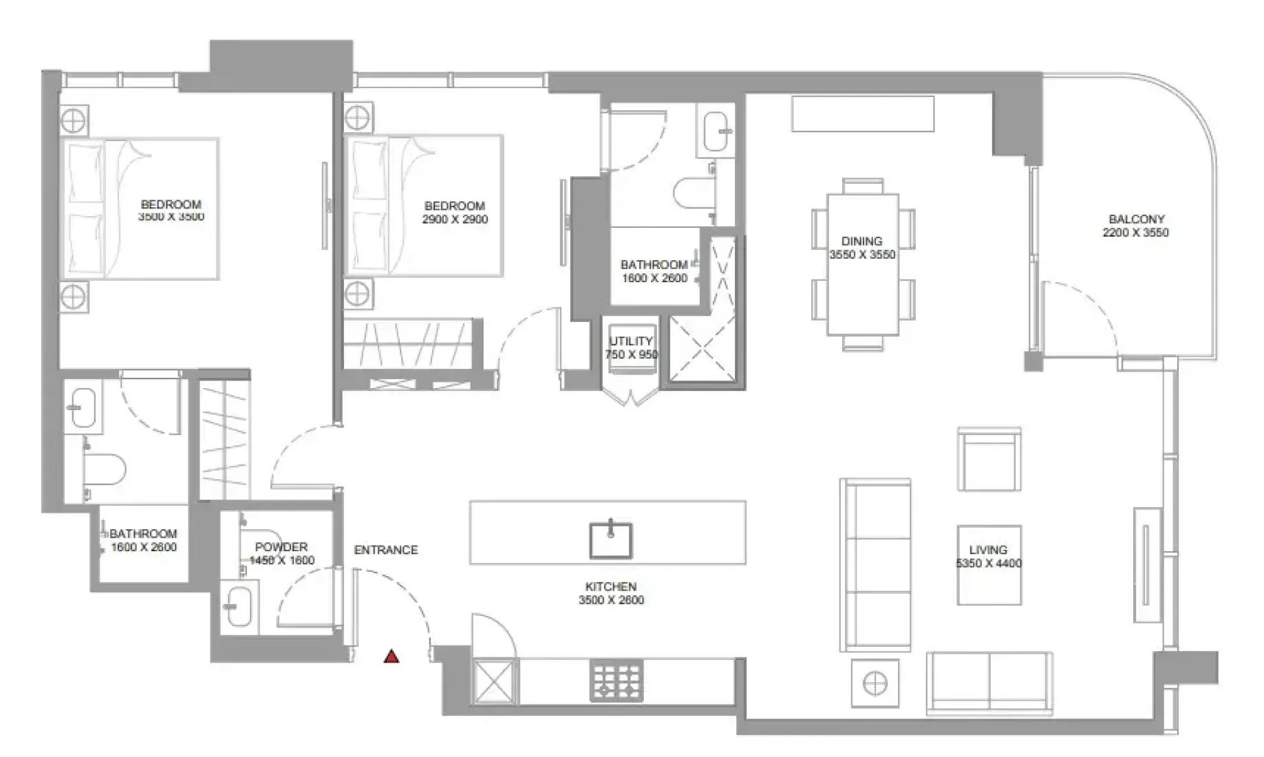 2 Bedrooms in Pristine Beach Residences