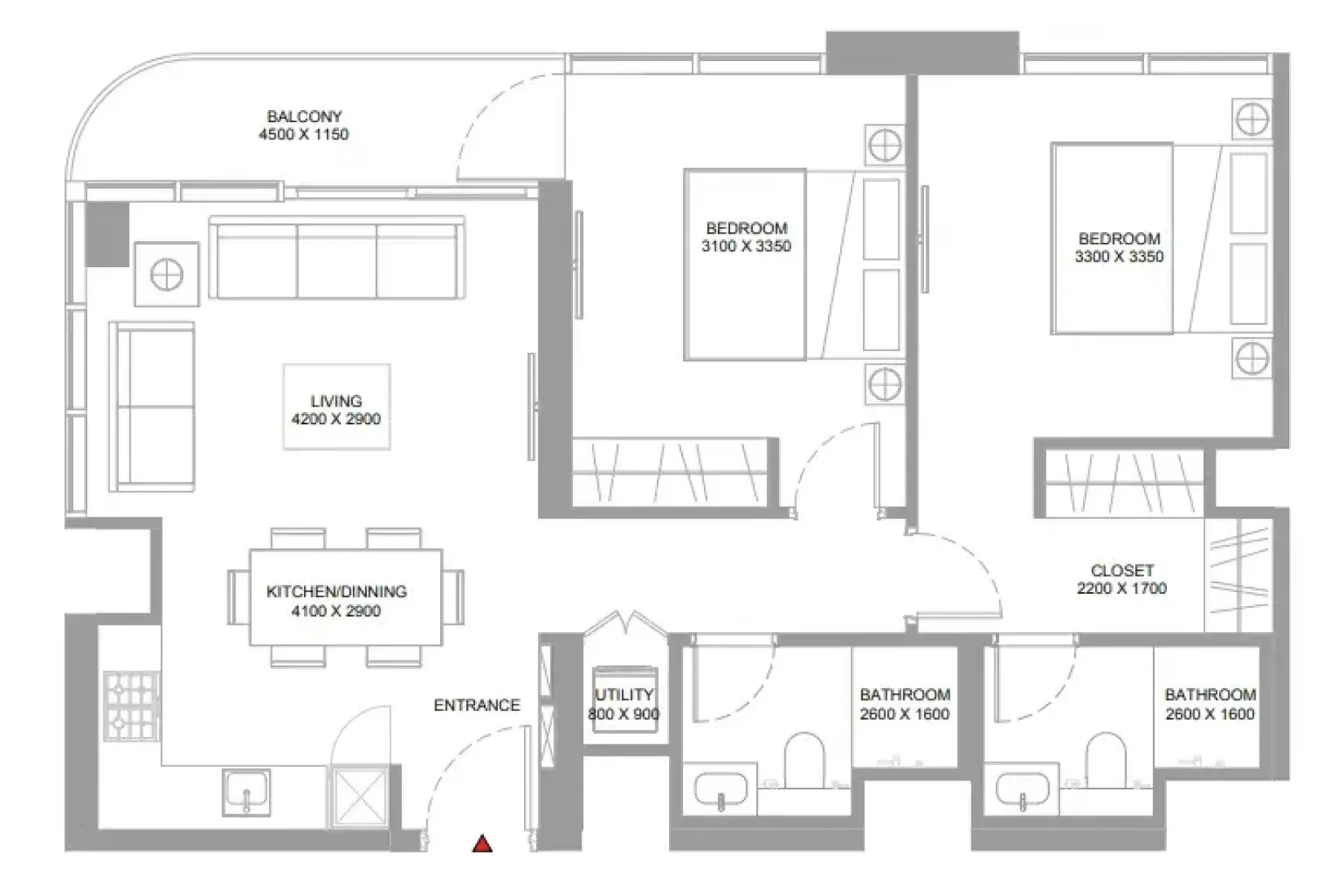 2 Bedrooms in Pristine Beach Residences