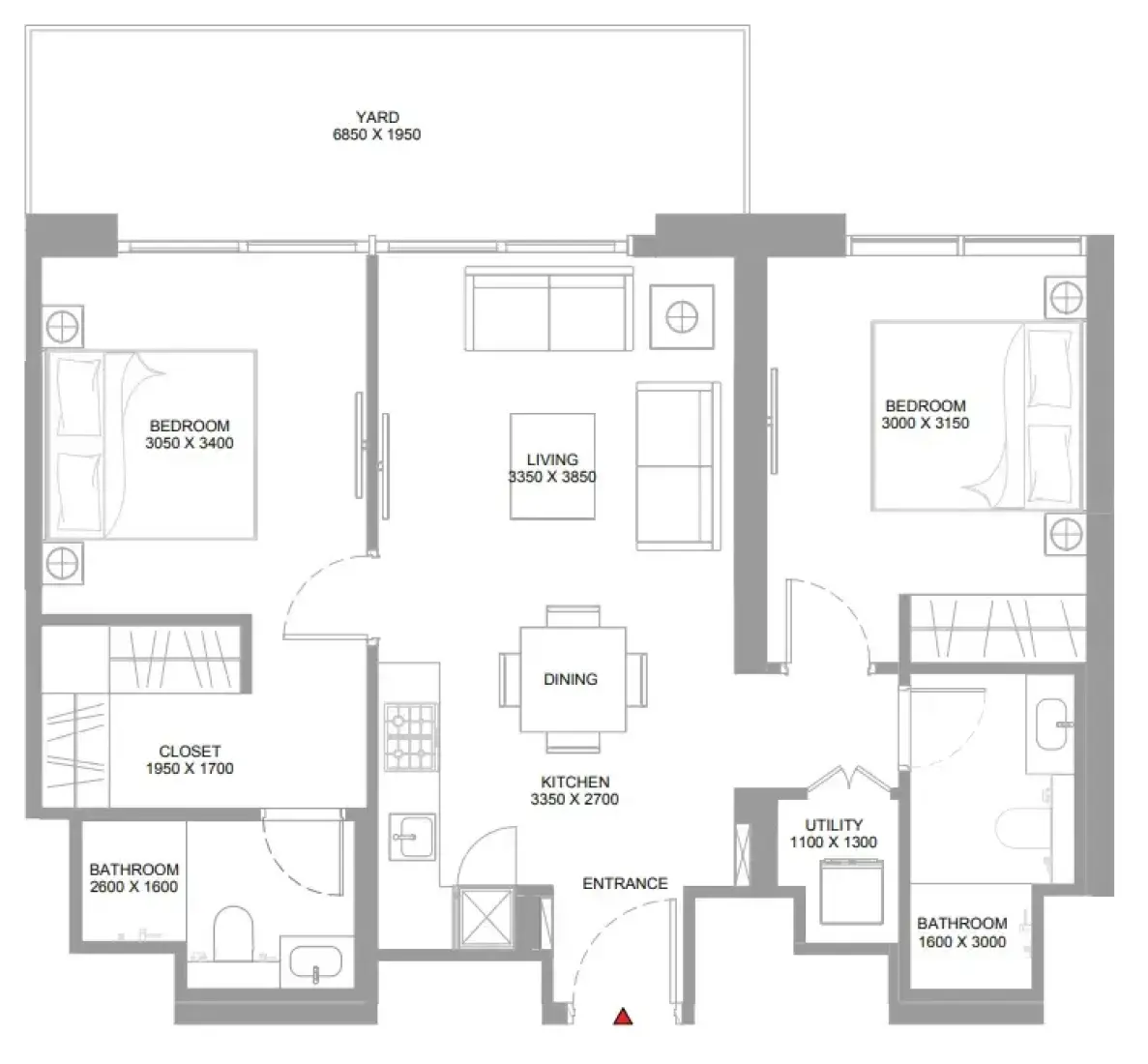 2 Bedrooms in Pristine Beach Residences