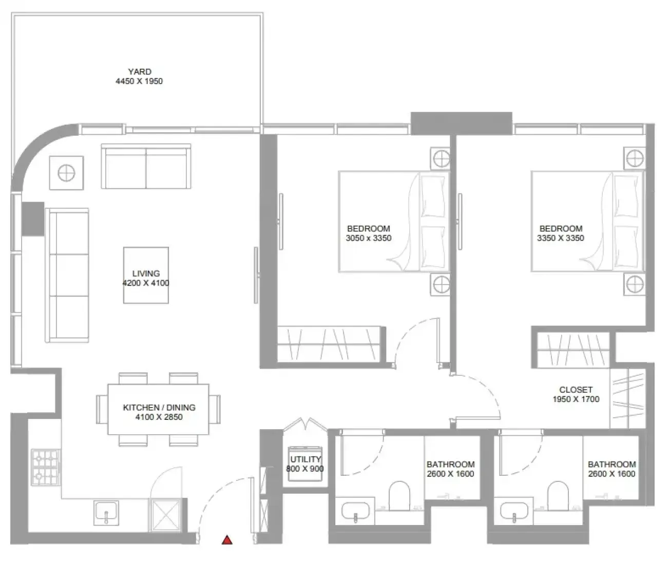 2 Bedrooms in Pristine Beach Residences