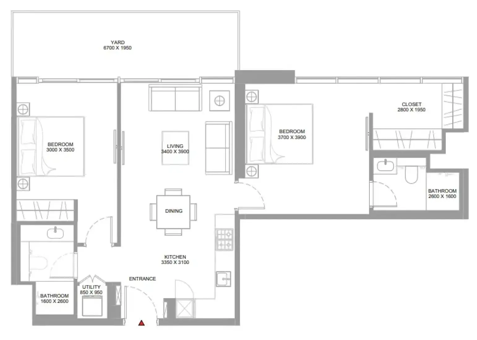 2 Bedrooms in Pristine Beach Residences