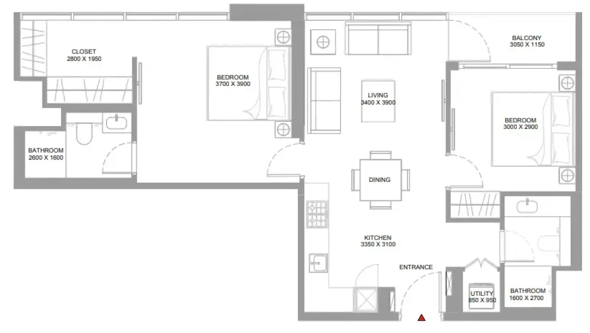 2 Bedrooms in Pristine Beach Residences