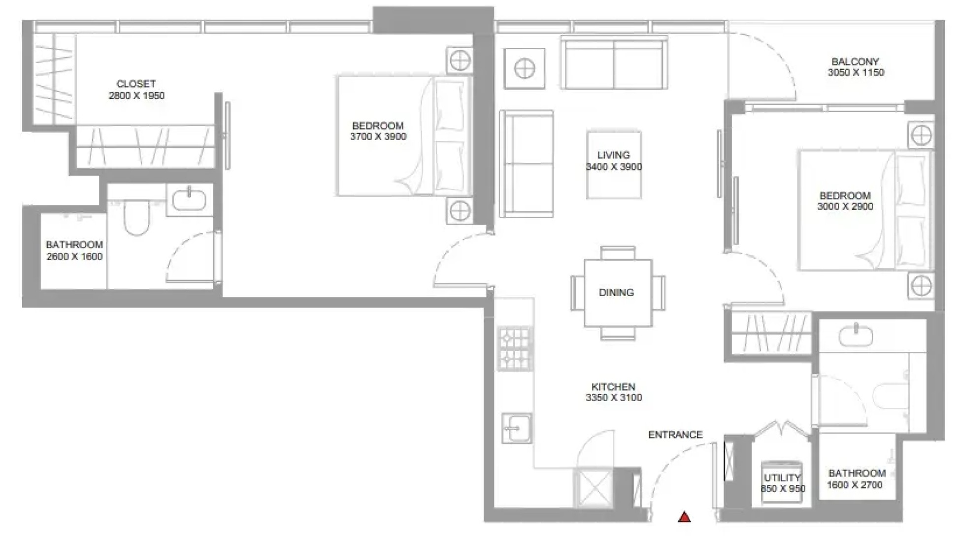 2 Bedrooms in Pristine Beach Residences