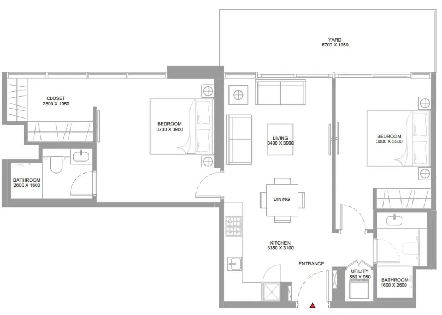 2 Bedrooms in Pristine Beach Residences