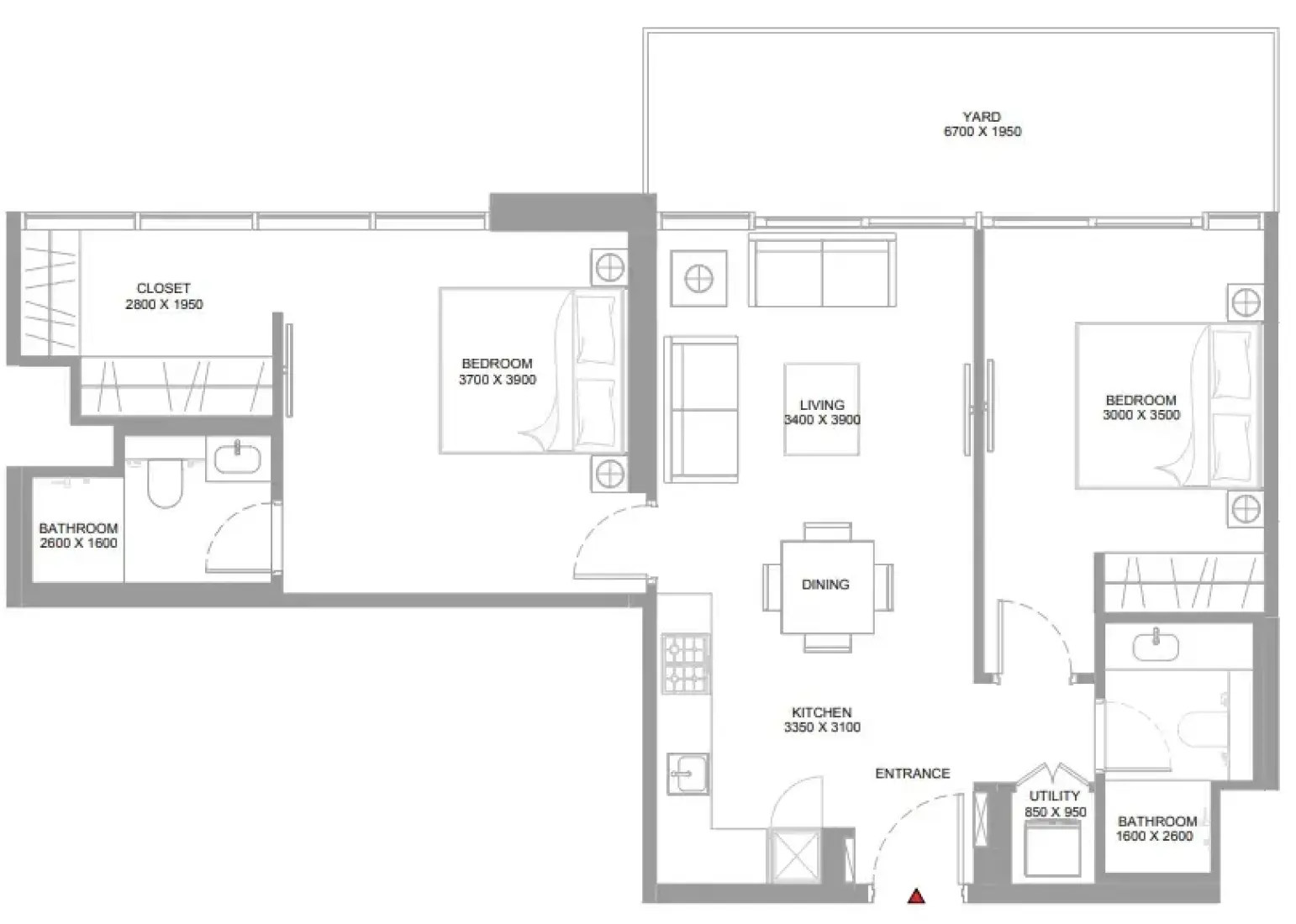 2 Bedrooms in Pristine Beach Residences