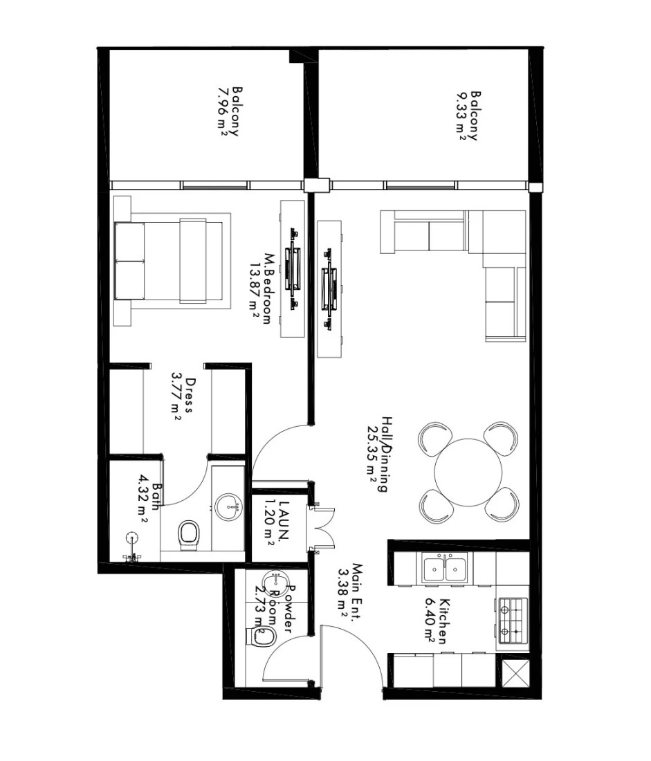 1 Bedroom in Lateral One