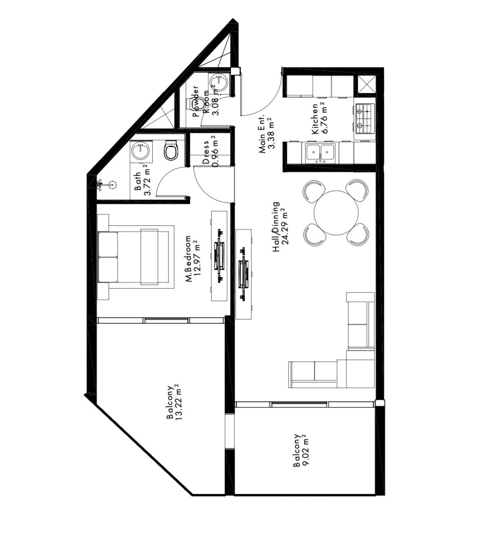 1 Bedroom in Lateral One