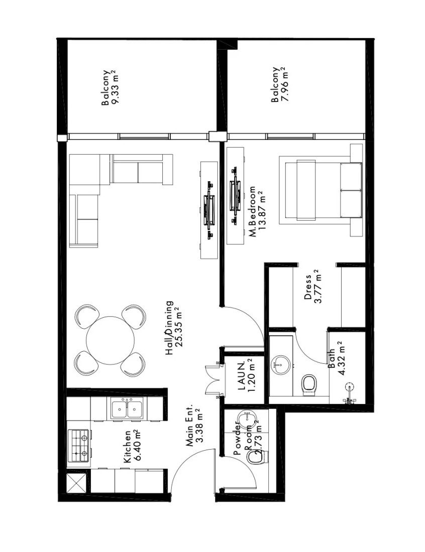 1 Bedroom in Lateral One
