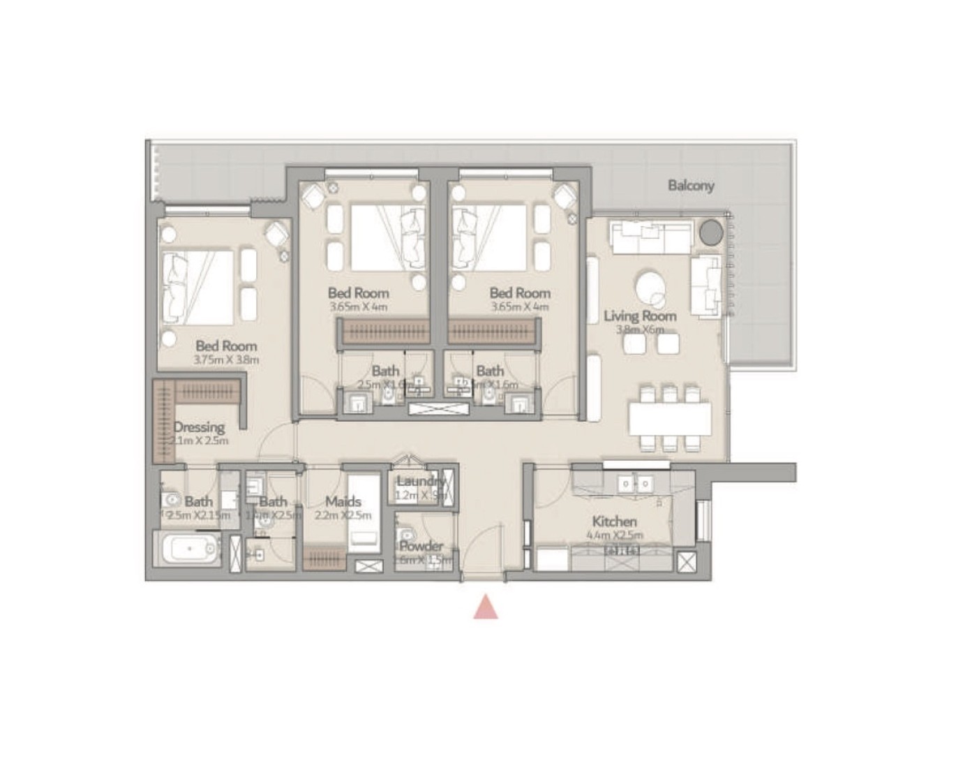 3 Bedrooms in South Square