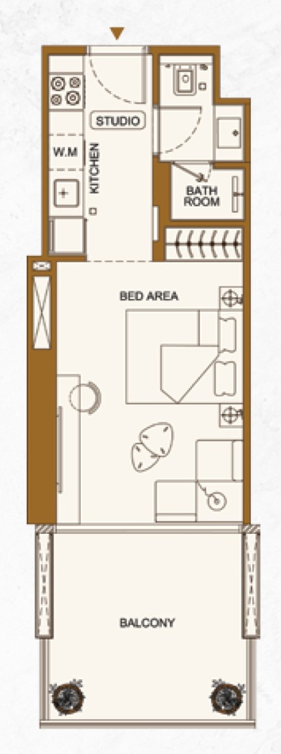 Studio in Binghatti Luxuria