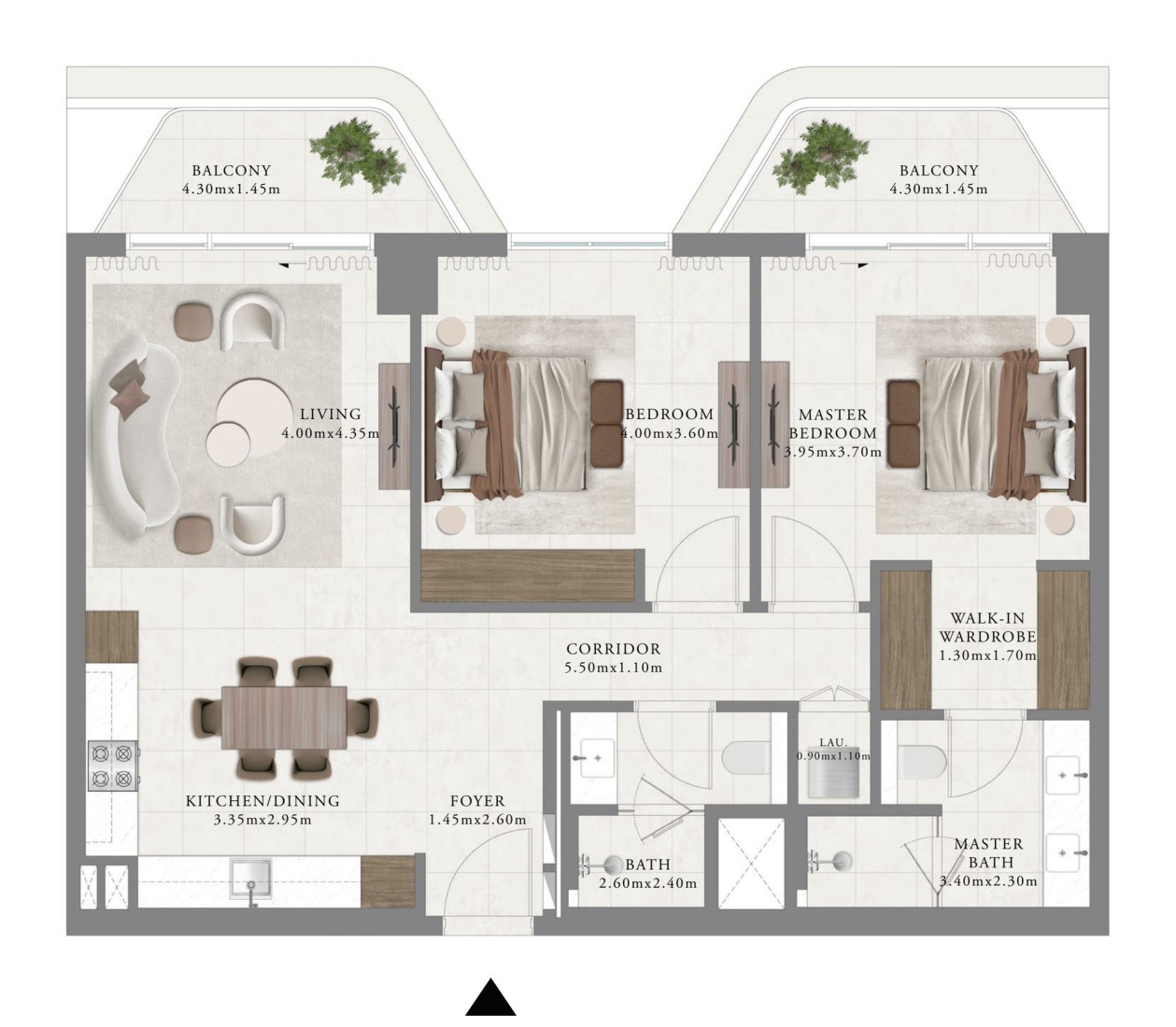 2 Bedrooms in Sera 1
