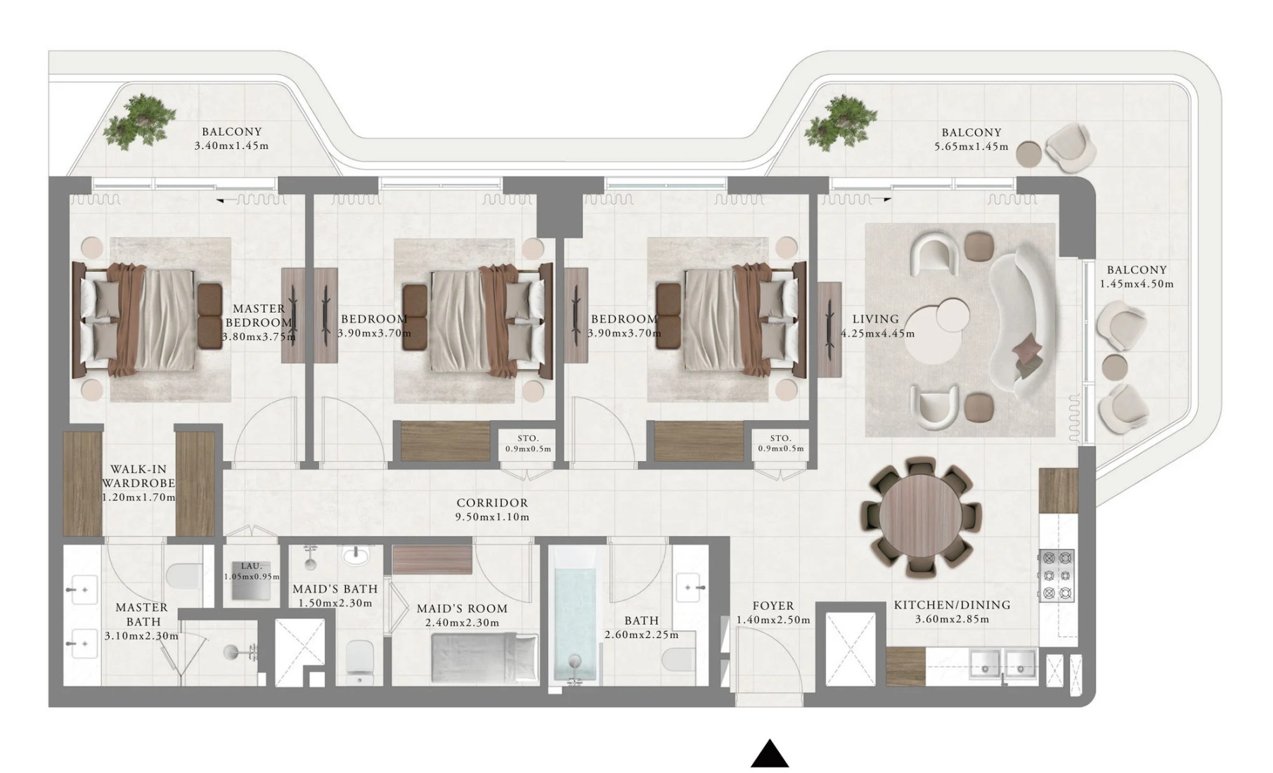 3 Bedrooms in Sera 1