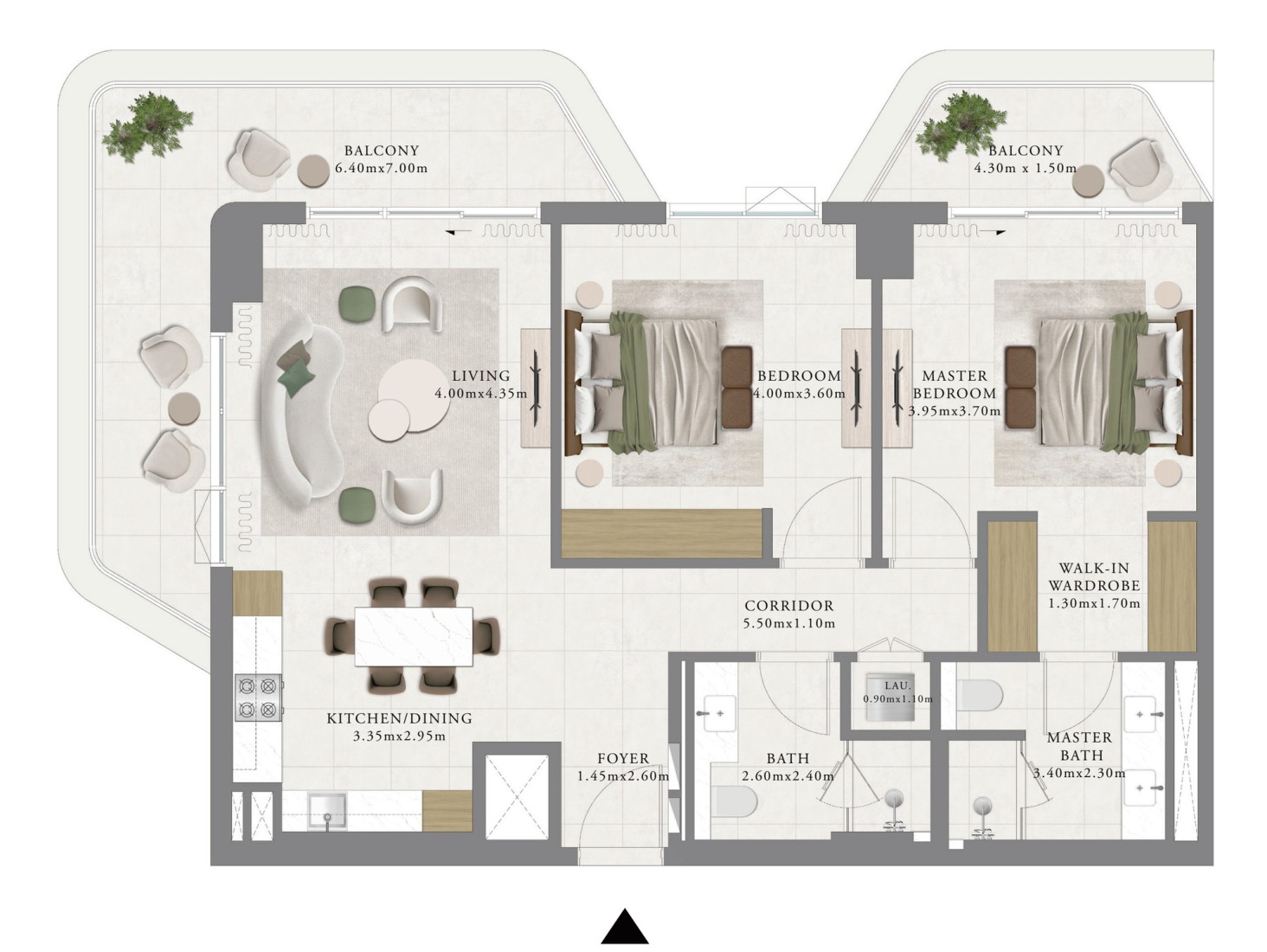 2 Bedrooms in Sera 1