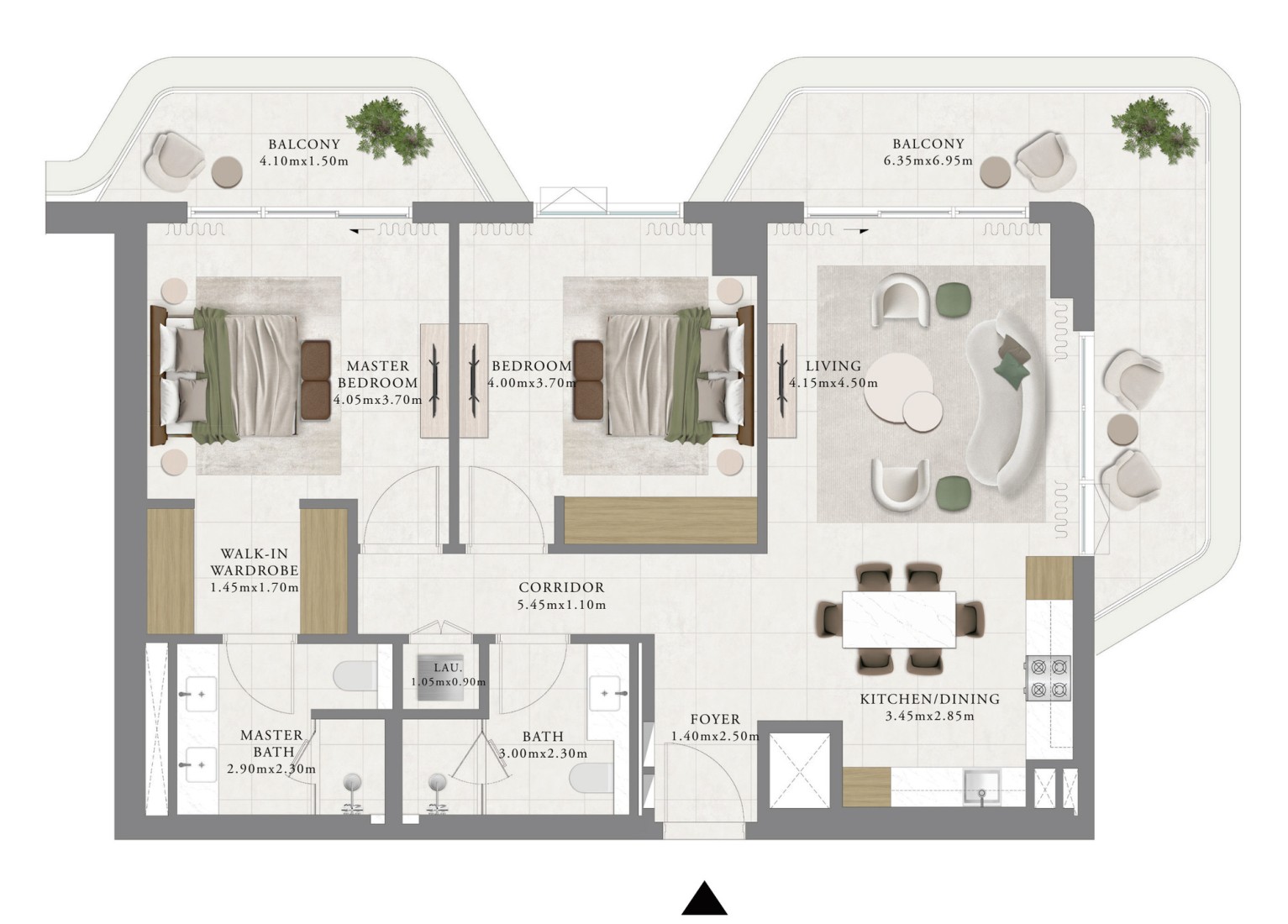 2 Bedrooms in Sera 1