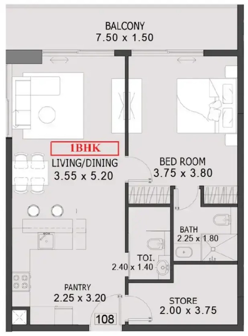 1 Bedroom in One By Preston