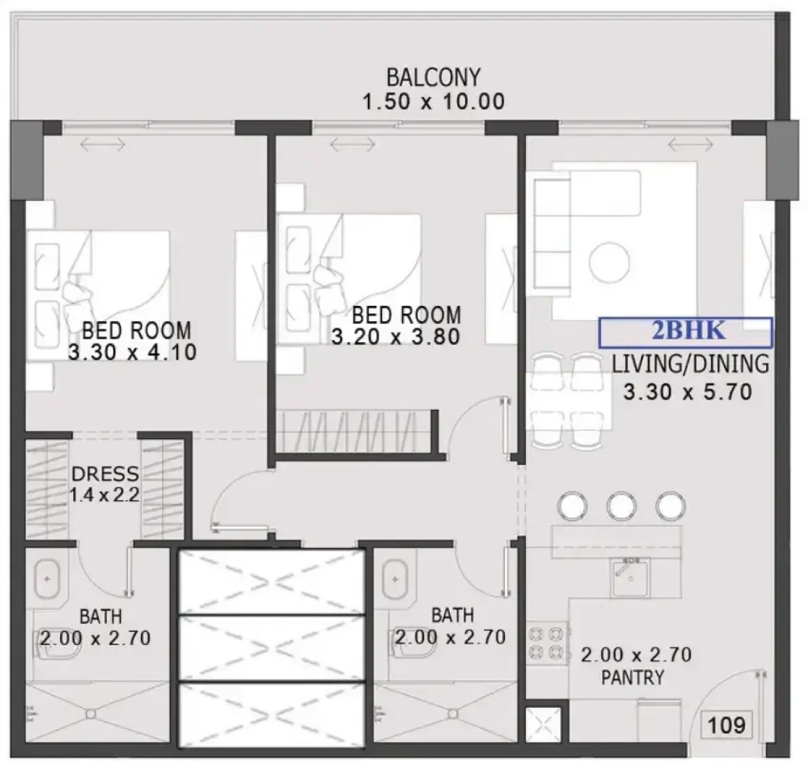 2 Bedrooms in One By Preston