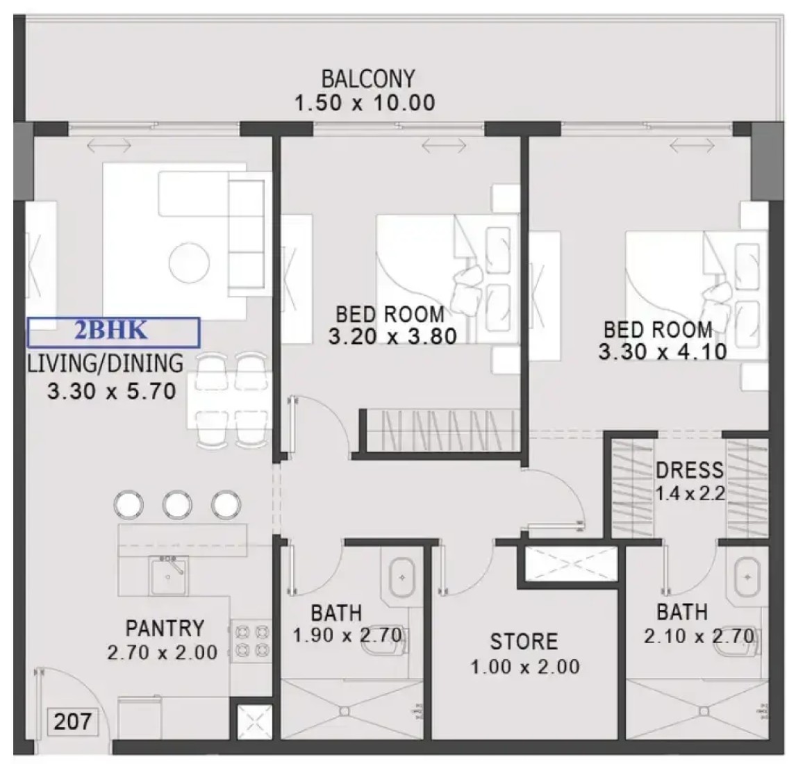 2 Bedrooms in One By Preston