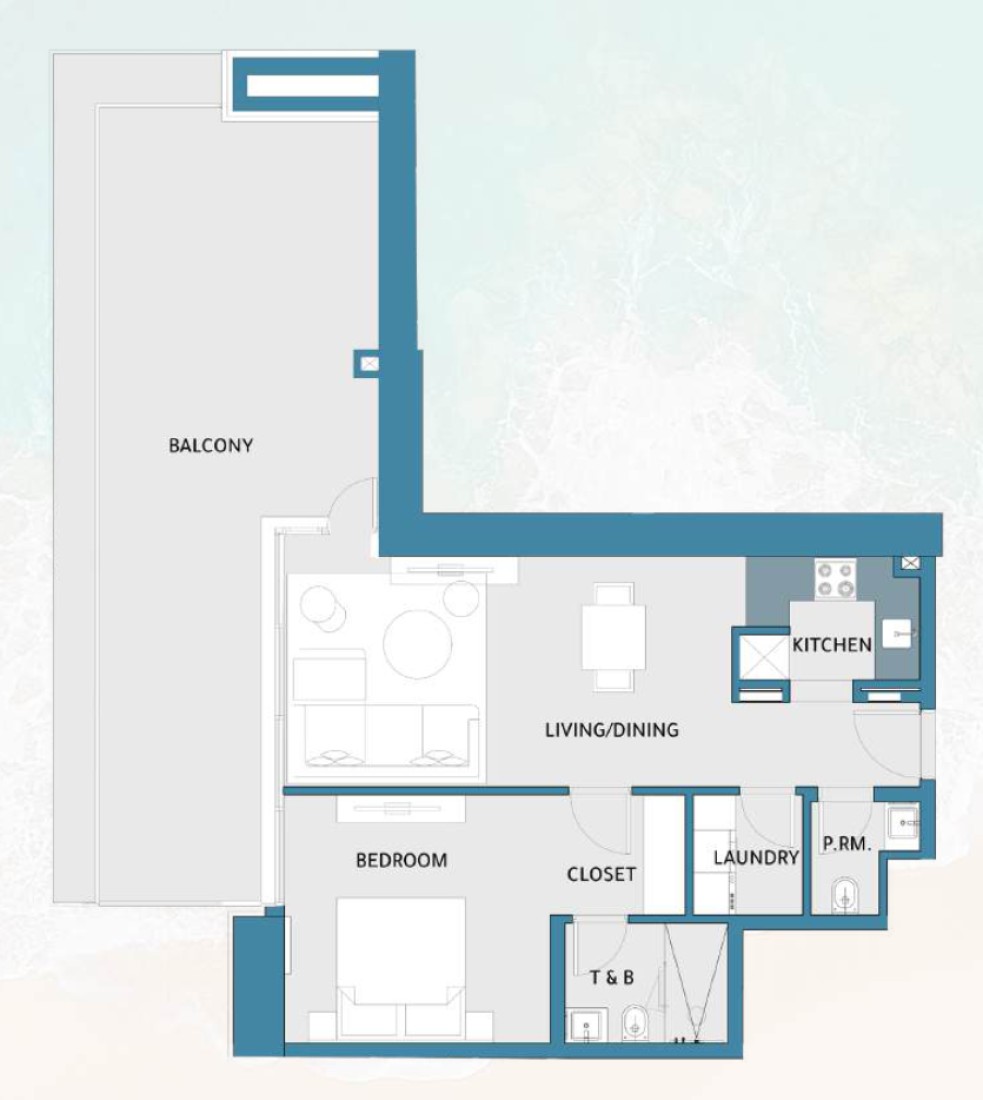 1 Bedroom in Mawjan Residence