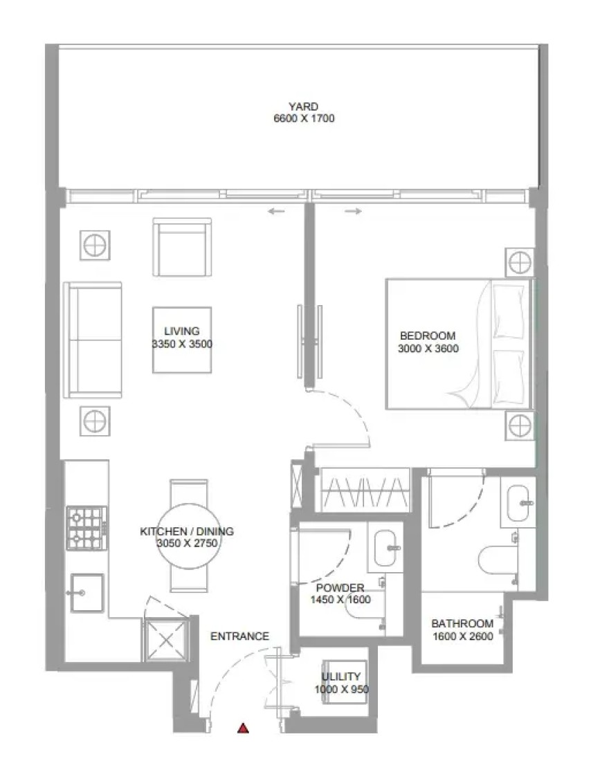 1 Bedroom in Pearlside Marina Residences