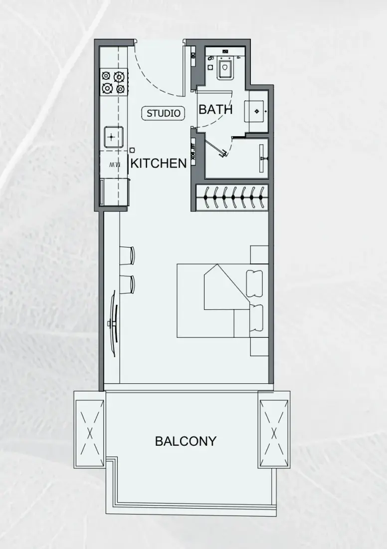 Studio in Binghatti Etherea