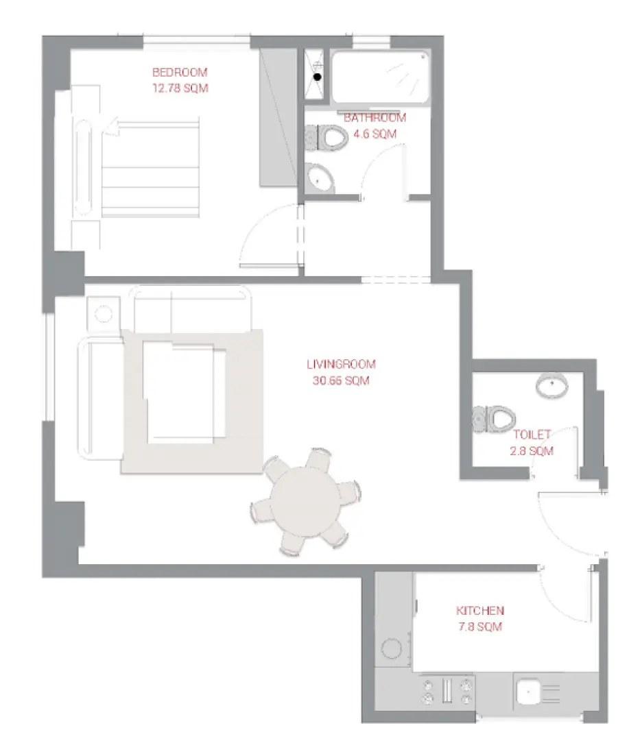 1 Bedroom in Al Ameera Village