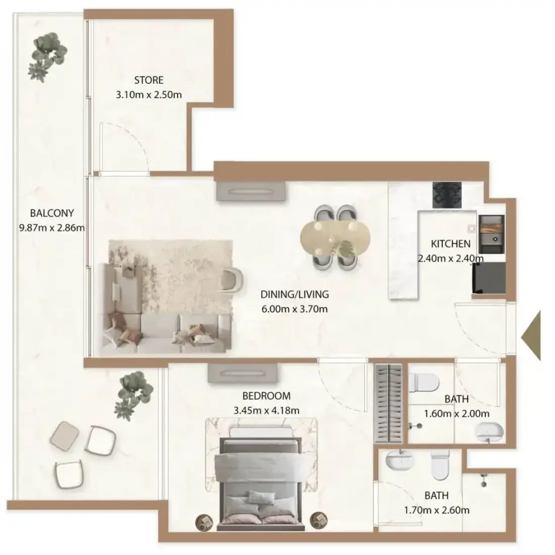 1 Bedroom in Veda