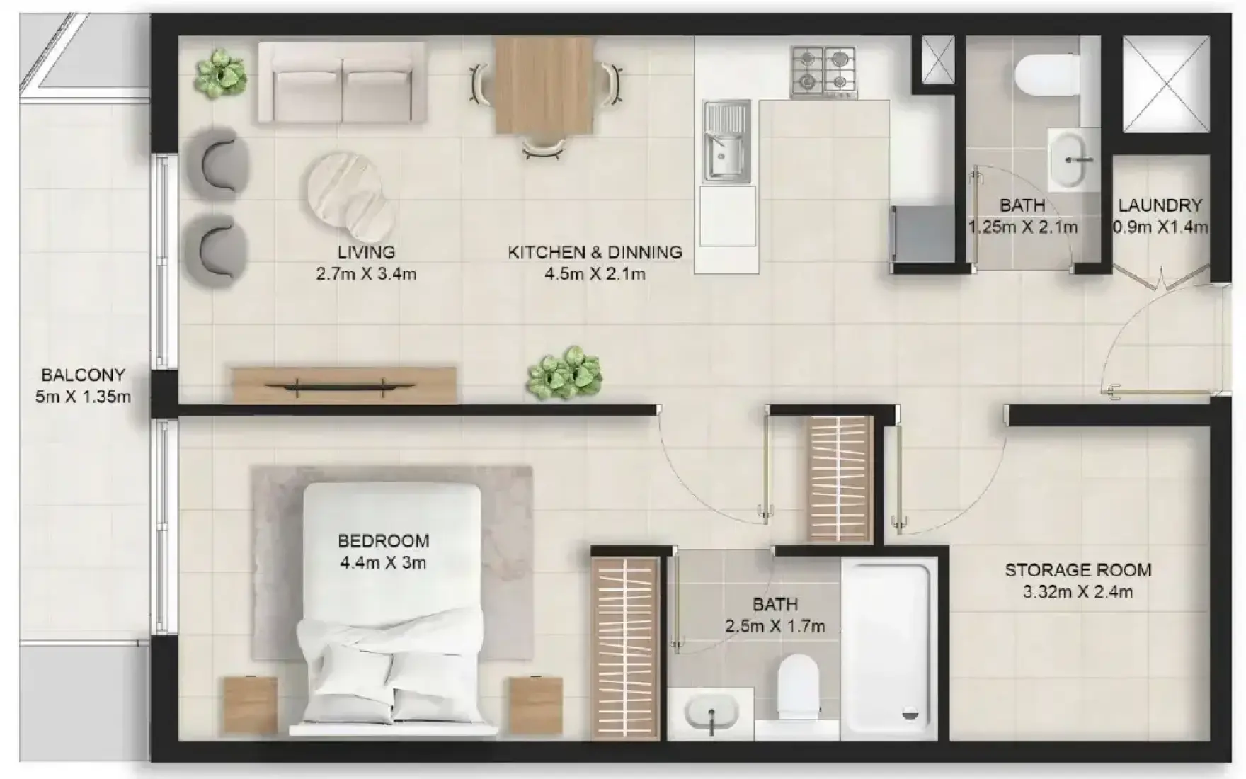 1 Bedroom in Stellar Axis
