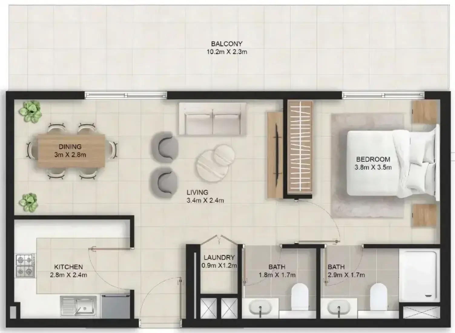 1 Bedroom in Stellar Axis
