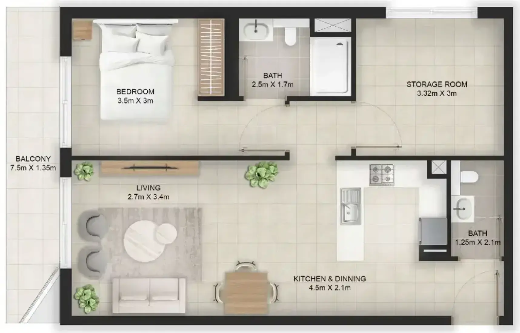 1 Bedroom in Stellar Axis