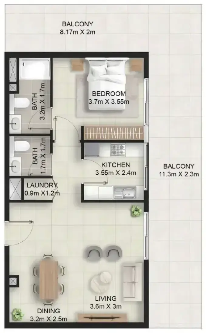 1 Bedroom in Stellar Axis