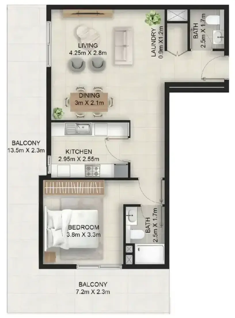 1 Bedroom in Stellar Axis