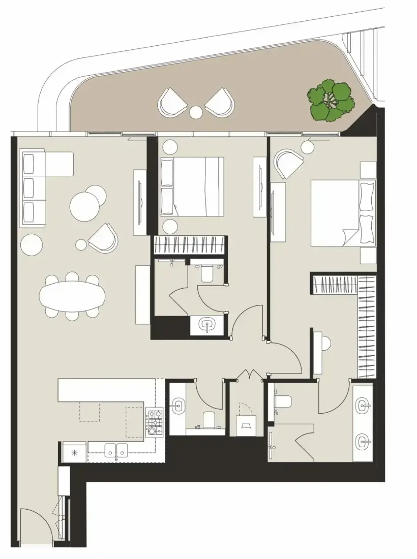 2 Bedrooms in Artistry Two Residences