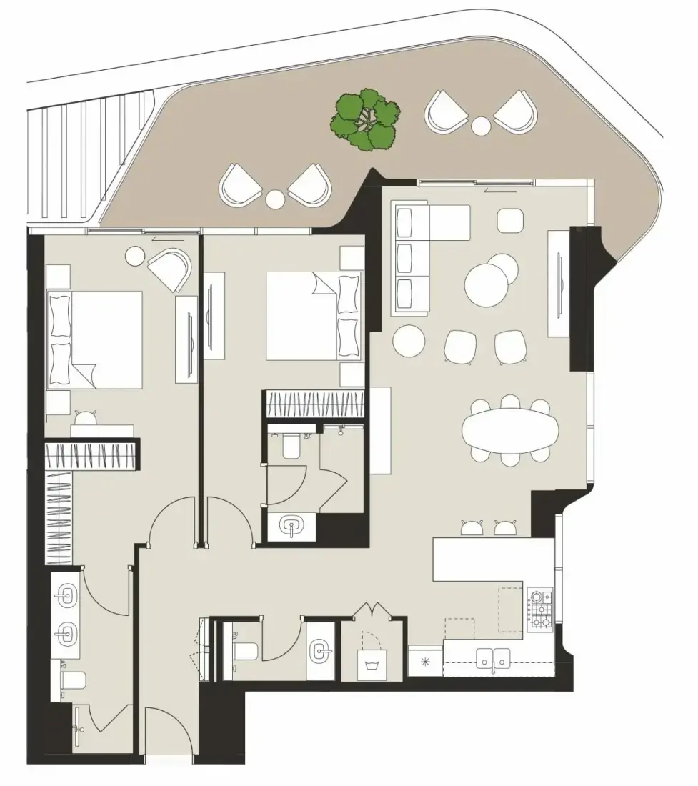 2 Bedrooms in Artistry Two Residences